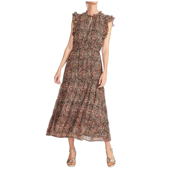 BB Dakota Steve Madden Ditsy MAxi Dress Floral Flowy Feminine - Picture 2 of 15